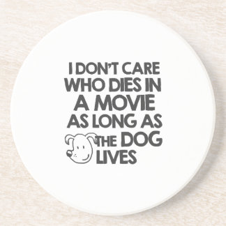 Porta-copos De Arenito Eu não me importo quem morre em um filme contanto