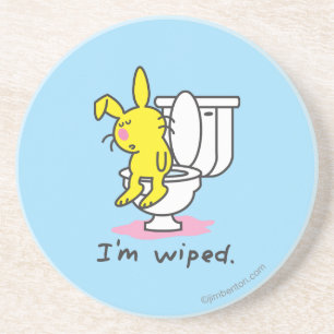 Porta-copos De Arenito Eu sou limpado