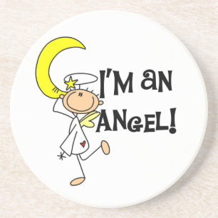 Porta-copos De Arenito Eu sou uma Camisetas e Presentes de Anjo