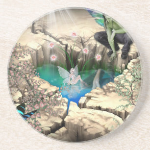 Porta-copos De Arenito Faerie em Elven Pond