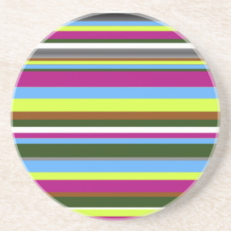 Porta-copos De Arenito Faixa de Designer Personalizada Colorida