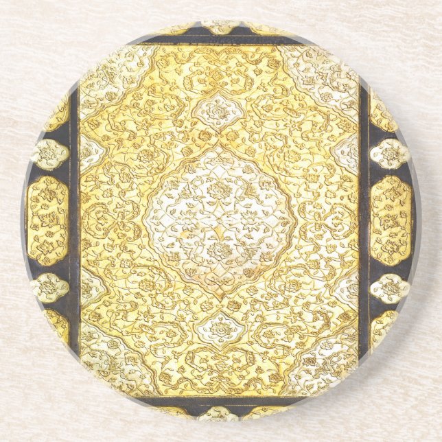 Porta-copos De Arenito Falln Sagrado Dourado (Frente)