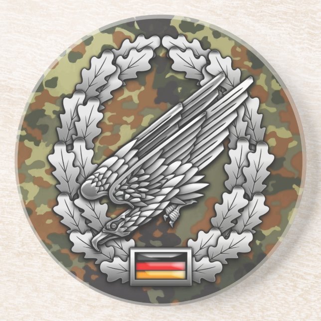 Porta-copos De Arenito Fallschirmjägertruppe Barettabzeichen (Frente)