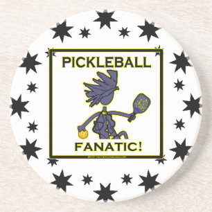 Porta-copos De Arenito Fanático de Pickleball