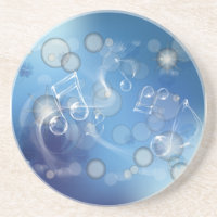Fantasy Glass Music Notes