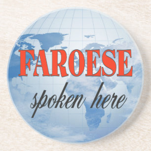 Porta-copos De Arenito Faroês falou aqui terra nublada