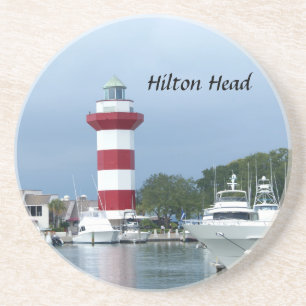 Porta-copos De Arenito Farol de Hilton Head