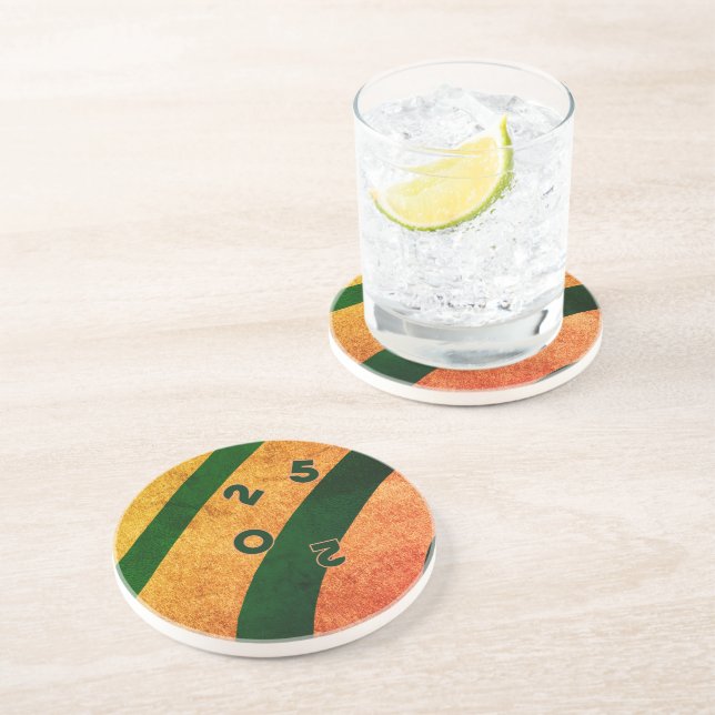 Porta copos de arenito FESTIVADO no SUNSET (Lateral)