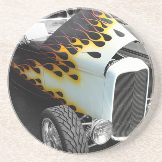 Porta-copos De Arenito Flamin' Hot Rod (Frente)