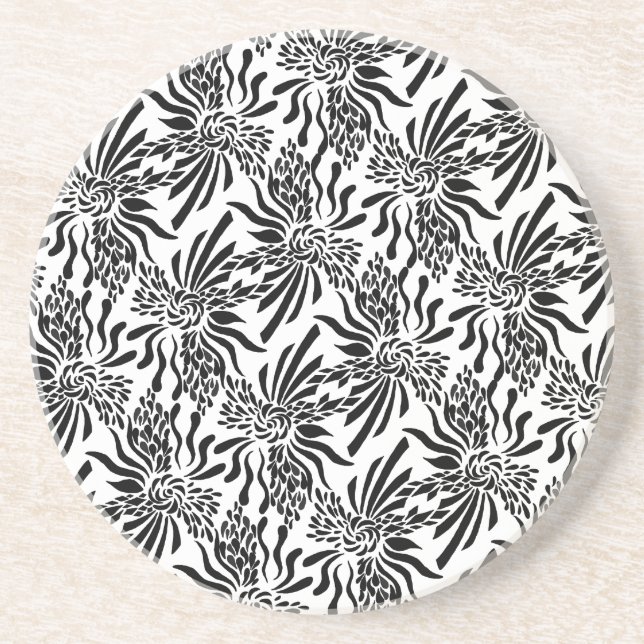 Porta-copos De Arenito Fleur sofisticado (Frente)