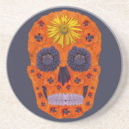 Porta-copos De Arenito Flor - Caveira 1
