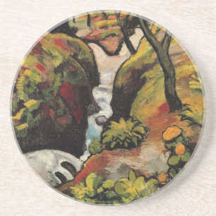 Porta-copos De Arenito Floresta quebrada por August Macke Vintage Express