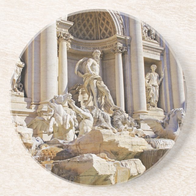 Porta-copos De Arenito fonte da trevi (Frente)