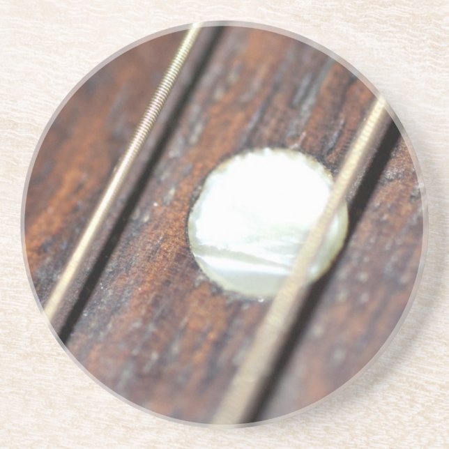 Porta-copos De Arenito Frete de Violão (Frente)