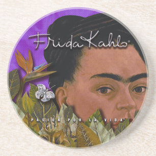 Porta-copos De Arenito Frida Kahlo Pasion Por La Vida