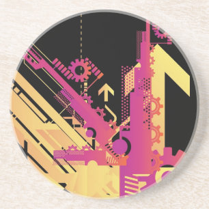 Porta-copos De Arenito Fundo de intervalo mínimo técnico 7