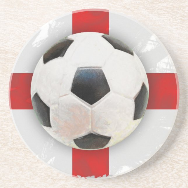 Porta-copos De Arenito Futebol Inglês (Frente)
