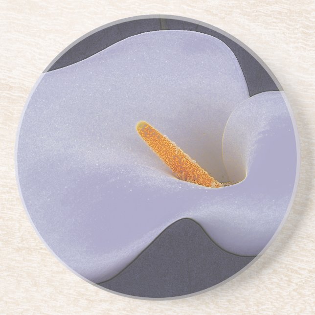 Porta copos de arenito Galla Lily Petal Waves (Frente)