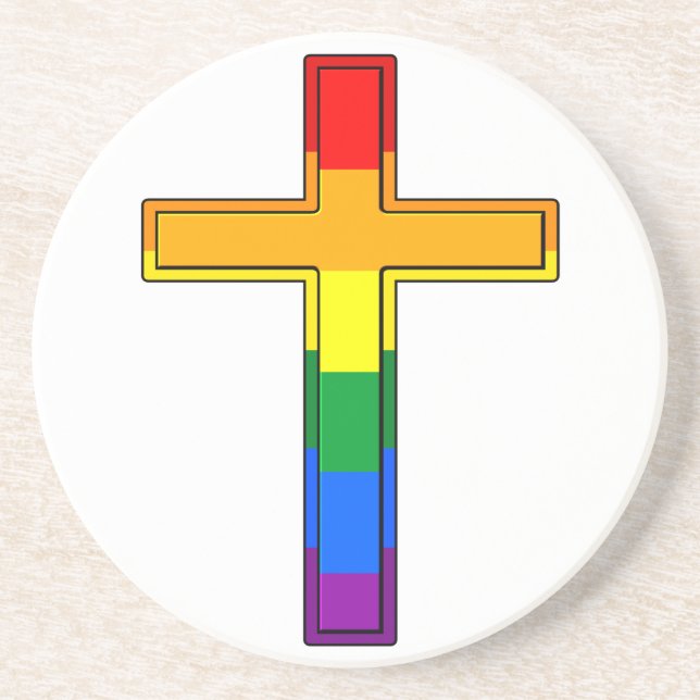 Porta-copos De Arenito Gay Cross (Frente)