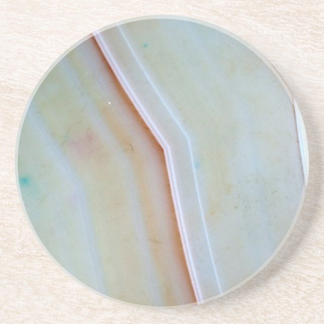 Porta-copos De Arenito Gemstone Series - Agate Poled (Frente)