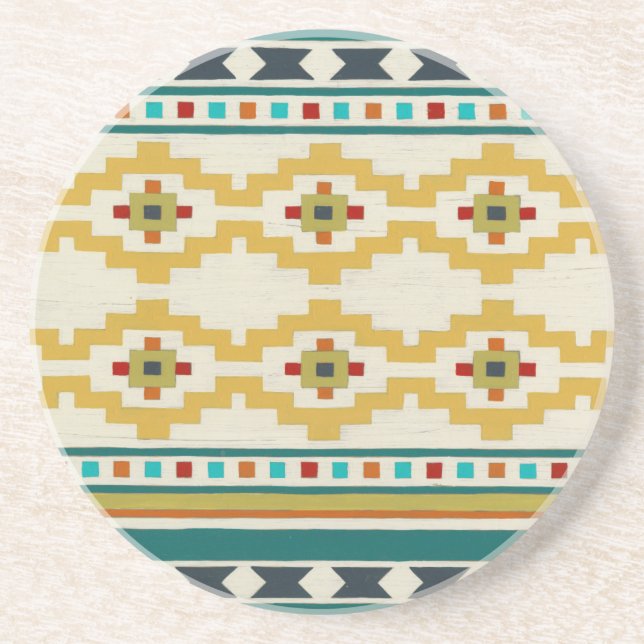 Porta-copos De Arenito Geometria do Sudoeste III (Frente)