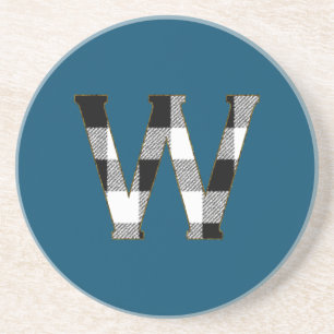 Porta-copos De Arenito Gingham Check W