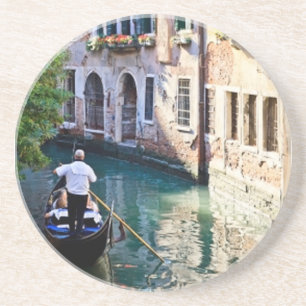Porta-copos De Arenito Gondola em Veneza Itália