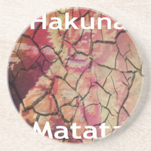 Porta-copos De Arenito Hakuna Matata.JPG