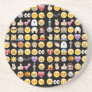 Porta-copos De Arenito halloween emoji