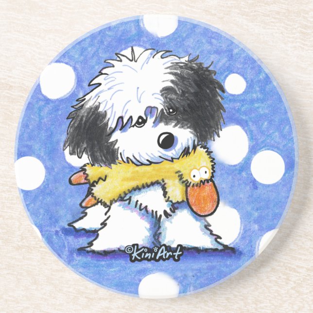 Porta-copos De Arenito Havanese Duck Lover (Frente)
