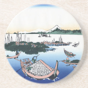 Porta-copos De Arenito Hokusai Fuji, japonês oriental Legal, vê paisage