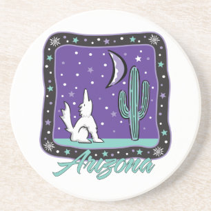 Porta-copos De Arenito Howling Coyote Arizona