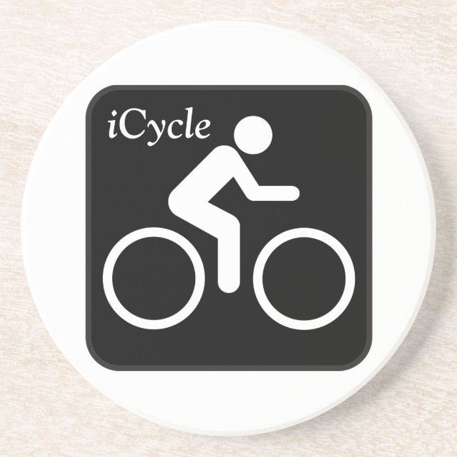 Porta-copos De Arenito iCycle Sandstone Coaster (Frente)