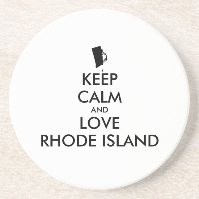 Porta-copos De Arenito ILHA DO LOVE RHODE E CALMA DE MANUTENÇÃO personali (Frente)