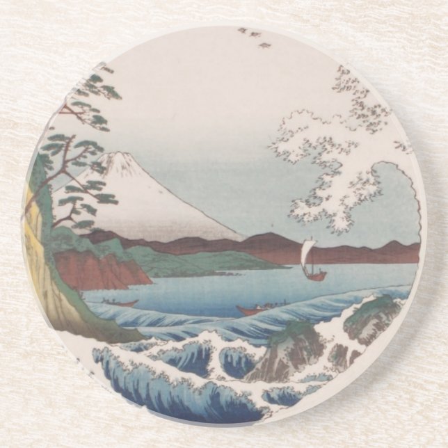 Porta-copos De Arenito Iryusai Hiroshige Coasterh (Frente)