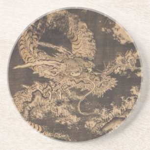 Porta-copos De Arenito Isoda Koryusai Dragon