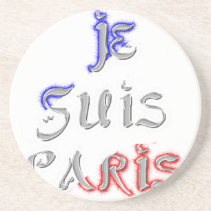 Porta-copos De Arenito Je Suis Paris Eu amo Paris