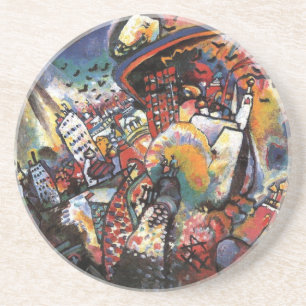 Porta-copos De Arenito Kandinsky Moscou I Cityscape Abstrato Painting