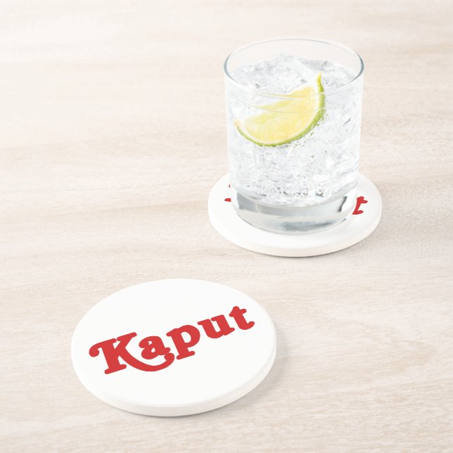 PORTA-COPOS DE ARENITO KAPUT ♦ NÃO TRABALHO ♦ (Lateral)