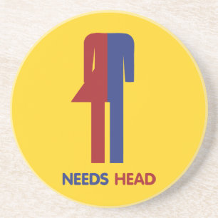 Porta-copos De Arenito Ladyboy Precisa De Cabeça