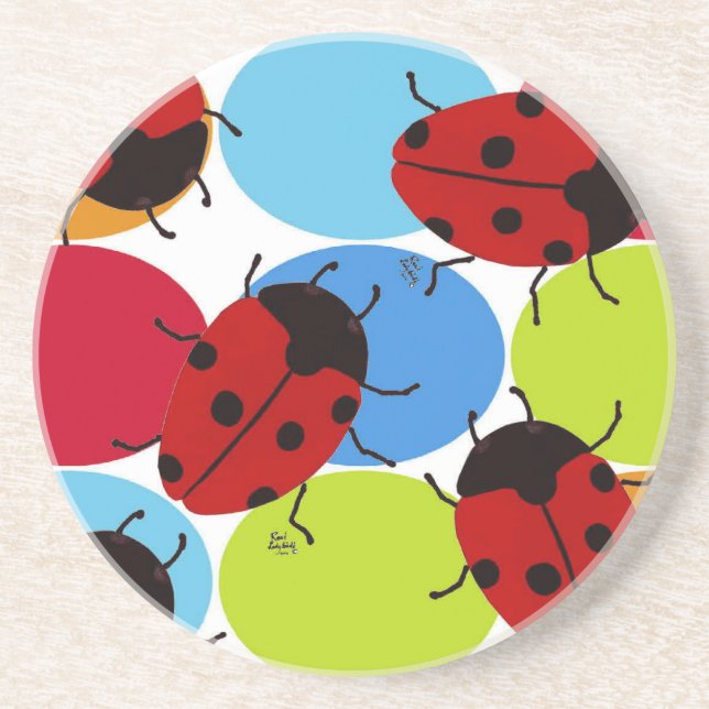 PORTA-COPOS DE ARENITO LADYBUGS (Frente)