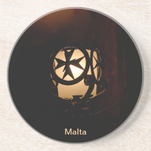 Porta-copos De Arenito Lanterna de estilo medieval de Malta