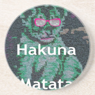 Porta-copos De Arenito Legal filhote de hakuna matata