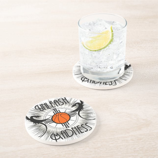 Porta-copos De Arenito Libere A Luz Dos Dragões Da Loucura (Lateral)