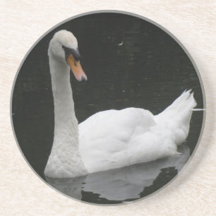 Porta-copos De Arenito Lindas Portas copos de Swan Branco