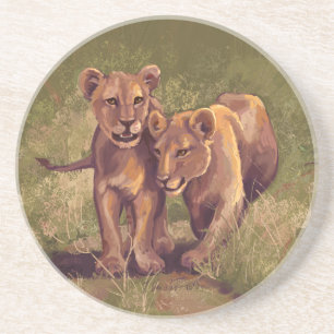 Porta-copos De Arenito Lion Cubs