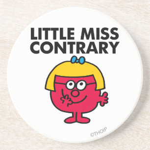Porta-copos De Arenito Little Miss Contrary