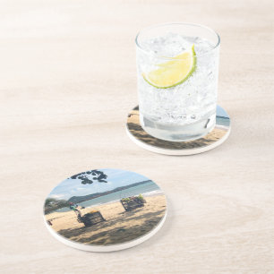 Porta-copos De Arenito Locais de praia... Praia de Lamai, Ilha de Koh Sam