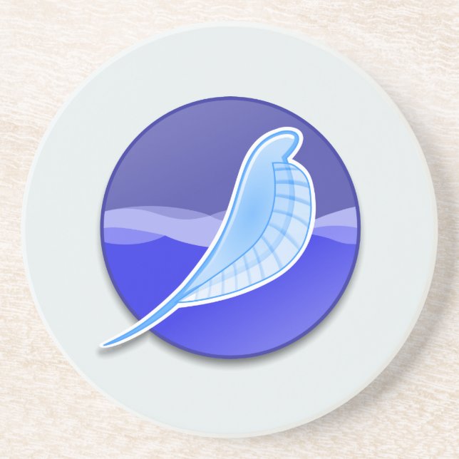 Porta-copos De Arenito Logotipo de SeaMonkey (Frente)