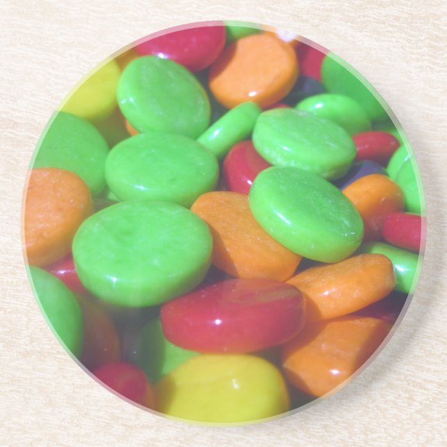 Porta-copos De Arenito Love Candy (Frente)